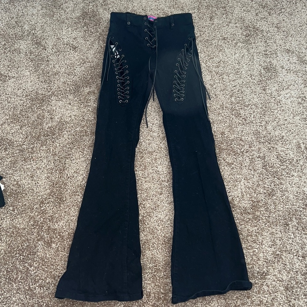 Edikted Black Flare Pants